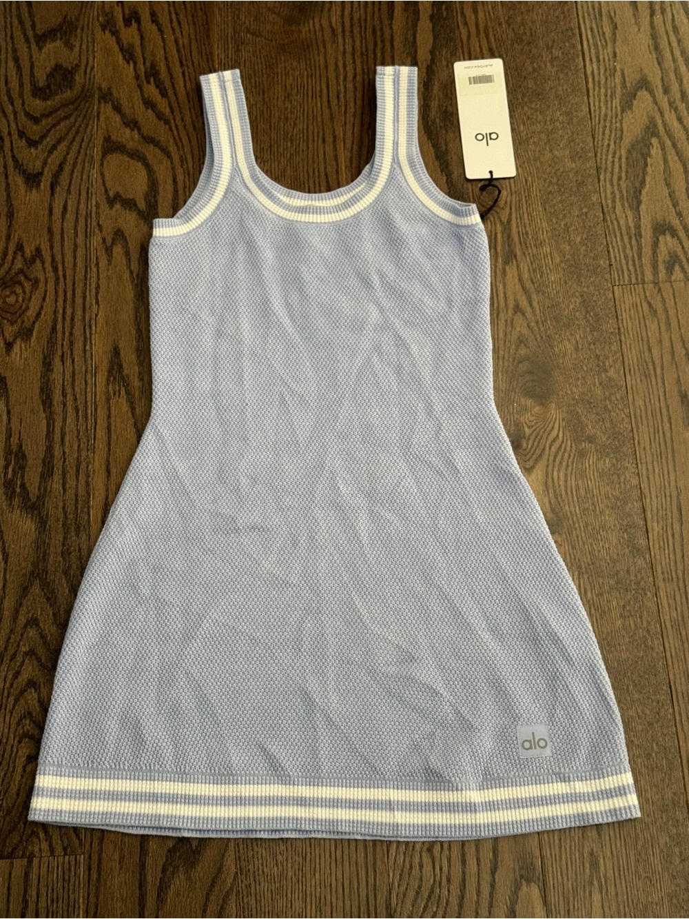 Alo Yoga light provence Tennis Club Sweater Knit Dress Size XS BRAND NEW #tennis